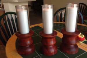 Outdoor Camp Candle holders for Altar